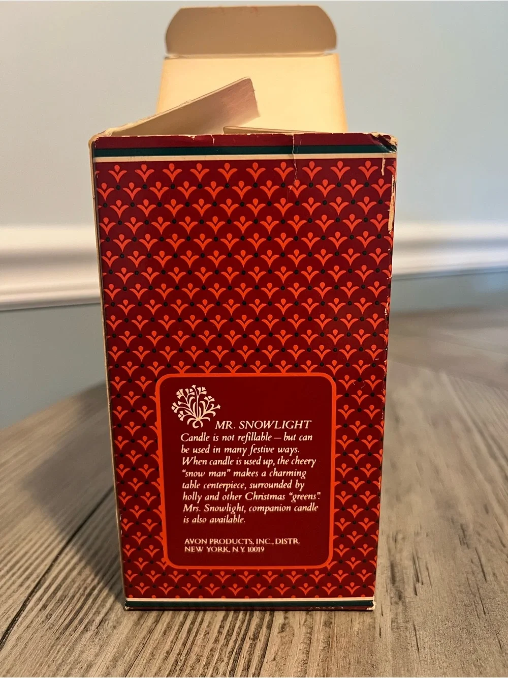 Vintage Avon Mr. Snowlight Bayberry Snowman Candle – Original Box